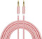 Aux Cable 3.5mm Male to Jack Audio Lead, Nylon Braided Aux Cord for Car, Headphone, MP3 Player, Smartphone, Home Stereos, Laptop and More (Pink)