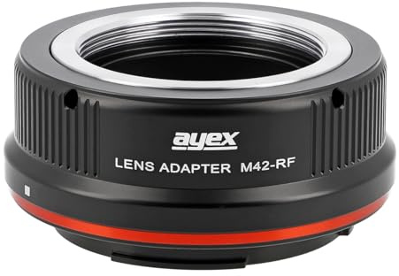 ayex Objektivadapter M42 Bajonett Objektive Kompatibel mit Canon EOS R Mount M42-EOS R