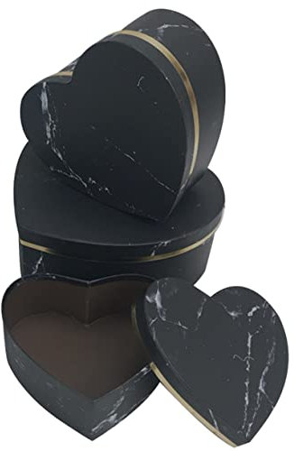 GRADENEVE 3stücke Herzförmige Geschenkboxen Mit Deckel Teiliges Für Blumenarrangements Verpackung Für Geburtstagsgeschenke Valentinstag Und Besondere Anlässe