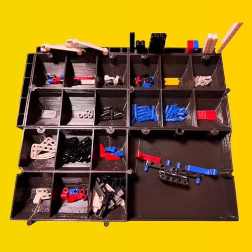 BLOCD - The Modular Build Organiser Sorting Tray Suitable For Lego Technic Blocks - Customisable (Build Tray - Extra Large)