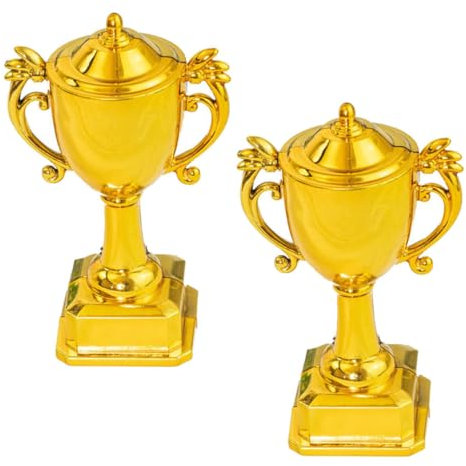 COLLBATH Mini-trophäenbecher Für Kinder Teilnehmertrophäen Mit Plastik Lustige Trophäen Für Geburtstag Kuchendekorationen Partygeschenke Und Wettbewerbe