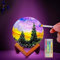 ACED Bastelset Mondlampe Malset, 3D Lackierung Nachtlicht, DIY Malset Kreativ Set für Kinder, Geburtstagsgeschenk Bastelset für Mädchen Junge 6 7 8 9 10 11 12 Jahre,stern Geschenke Kinder