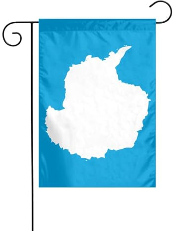 Antarktis-Flagge, Gartenflagge, 30 x 45 cm, vertikal, doppelseitig, Bauernhaus, Urlaub