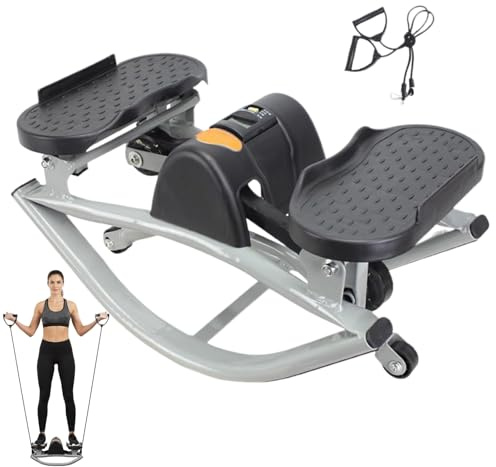 Jukeoiu Rock Stepper Trainingsgerät | Fitnessgerät,Gelenkschonende seitliche Stepper - Für Beine Po Bauch Frauen Männer Zuhause Büro Fitnessstudio
