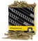 Lot de 200 vis de construction 5 x 40 mm T25 à tête fraisée pour construction en bois