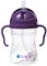 b.box Schnabeltasse mit innovativem Strohhalmbecher mit kontinuierlichem Durchfluss, Baby-Strohbecher, Trinken aus jedem Winkel, griffige Griffe, 227 ml, ab 6 Monaten, Traube