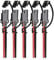 iMESTOU SAE-Kabel, SAE-Stromverlängerungskabel, 2-polig, Schnelltrennung, DC-Stecker, 12 V, 30 cm, mit Wasserdichten Kappen für Motorrad, Auto, Batterie, Starthilfe, Solaranwendungen (5 Stück)