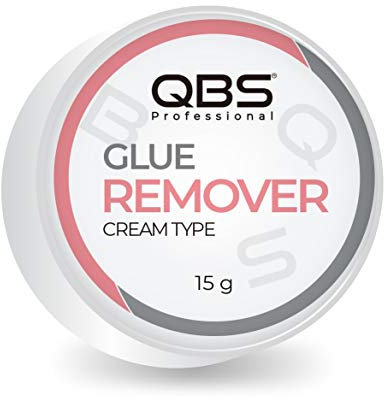 QBS Glue Remover Pink Cream – Eyelash Extension Glue Dissolver for Sensitive Eyes | Low-Irritation Lash Adhesive Debonder | Super Glue & Makeup Remover – Cream Type 15g