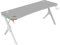 Mars Gaming MGDXLRGB, Mesa Gaming Ergonómica RGB, Soporte Auriculares y Bebida, Escritorio PC, 160x60cm, Blanco