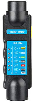BEIJISTAR Testeur Remorque 7 Broches, Testeur Prise Remorque 7 Broches, 12V Testeur Feux Remorque Câble Câblage Circuit Outils de Diagnostic, pour Caravan RV Voiture (Testeur Remorque 7 Broches)