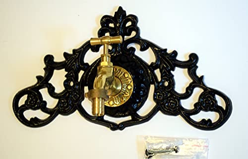 Graf von Gerlitzen Garten Wasser Zapfstelle Brunnen Kran Wasserhahn Wandbrunnen Zierrosette WTR-2B Kleiner kran