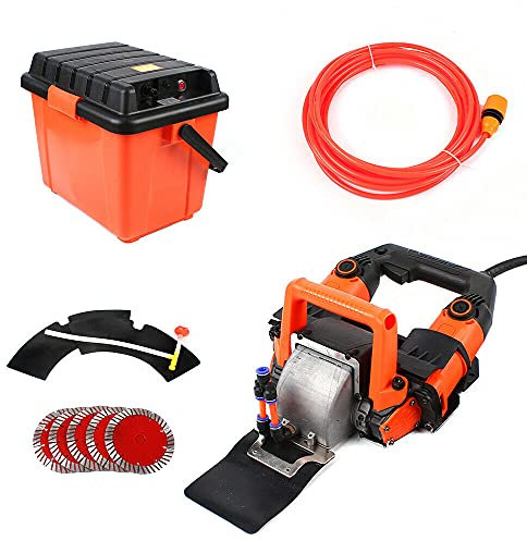 Rainureuse Cannelant le mur électrique de chasseur de mur 5200W 10500RPM rainure de rainure de mur machine concrète 0-45 mm Profondeur coupeur concret de brique sans poussière