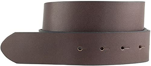 BELTINGER Überlängen-Gürtel aus Vollrindleder ohne Schnalle 4 cm | 120-180 cm Ledergürtel für Herren 40mm | Herren-Gürtel in Übergrößen