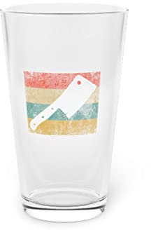 Beer Glass Pint 16oz Novelty Butcher Graphic Sayings 16oz