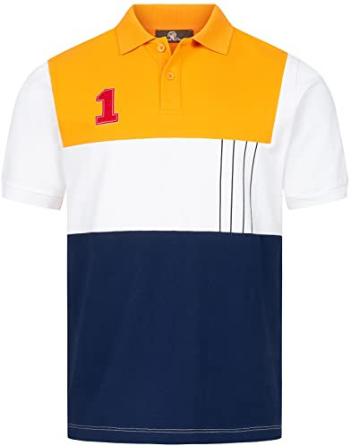 Rock Creek Herren Polo T-Shirts Basic Shirt Kurzarm Poloshirt Polohemd Slim Fit Sommer Shirts Männer T Shirt Top Polokragen H-304 Maisgelb M