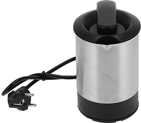 Mini bouilloire, bouilloire chaude portative de voyage bouilloire bouilloire 0,5L en acier inoxydable pour l'eau bouillante familiale pour la pêche de voyage