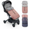 INTERBABY Universal Fußsack Kinderwagen Winter | Weiche, Warme, Wintersack Kinderwagen | Abnehmbare fußsack, Doppelte Öffnung, Leicht zu Waschen, Antiallergene Materialien, Rosa