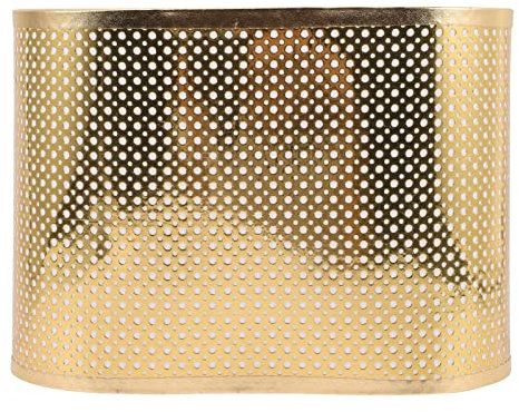 OSALADI Stoff Lampenschirm Tischlampe Pendellampe Ersatzschirm Oval Golden Fabric Lampenschirm Ersatz Schlafzimmer Wohnzimmer Pendelleuchte Deckenleuchte Wandleuchte Schutzhülle Dekoration