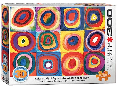 Eurographics 3D - Farbstudie Quadrate von Wasily Kandinsky (Puzzle)