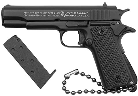 Zhongren 1911 Tactical Mini Pistola Schlüsselanhänger 1:3 Plastik Gun Form Schlüsselanhänger Realistico Gun Model Collection Anhänger Tasche Charm per gli uomini Army Fan Geschenk