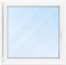 FENSTERVERSAND - Kunststofffenster Weiß - zu öffnendes Fenster Kunststoff mit Griff, Dreh- & Kippfenster, 2-fach Verglasung, Klarglas - DIN links - BxH: 1200x1200 mm, 70 mm Profil