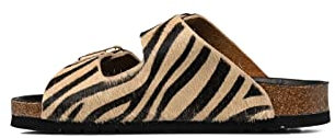 Scholl Femme Noelle Mules-et-sabots, Zebra Beige Black, 37 EU