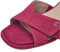 Tamaris COMFORT Damen Sandalen mit Absatz aus Leder mit verstellbarem Riemen, Lila (Fuxia Suede), 38 EU