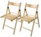 DeTec 2 x Holzklappstuhl Klappstuhl Gartenstuhl Gartenmöbel Bistrostuhl Garten Stuhl - Buche - Rustikal - Outdoor - Klappbar - 2 Stück - Max. Belastbarkeit 100 kg