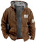 KONG JIMFAN Jacke Herren Oversized Zip Hoodie Jacke Herren Herbst Men Jacket Lange Jacke Herren Fahrradjacke Sport Jacke Fleece Pullover Herren Olivgrün Winter Daunenjacke Herren(Army Green,6XL)