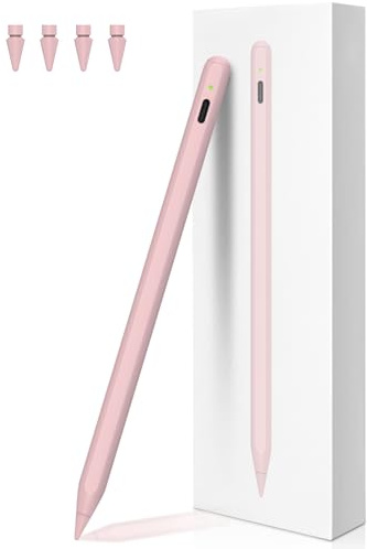 iPencil 2. Generation für iPad (2018-2024), Magnetische drahtlose Aufladung Stift für iPad, BONZATA Pencil 2nd Generation für ipad 6/7/8/9/10, Mini 5/6, Air 3/4/5,Pro 11 &12.9 Magenta