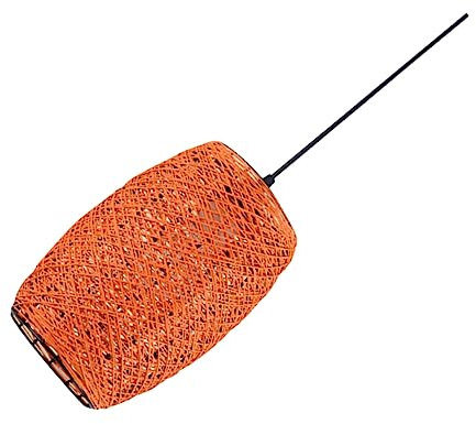 Mikikit Rattan Gewebter Kronleuchter Vogelnest Lampenschirm Lampe Zum Weben Von Bambus Lampenschirme Hängendes Licht Weben Kronleuchter Aus Rattan Rattan-kunst Bambuslampe Klassisch