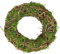 Kranz mit Moos Weidenkranz romantische Deko Blumenkranz Rattankranz Dekokranz Kerzenkranz Kunstblumendeko Landhaus Kränze Rohling Osterdeko Frühjahr Frühling Adventskranz Weihnachtsdeko Tischdeko