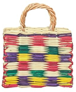 GRECA Portugiesischer Korb, kariert, 17 cm., Natürlicher Hintergrund