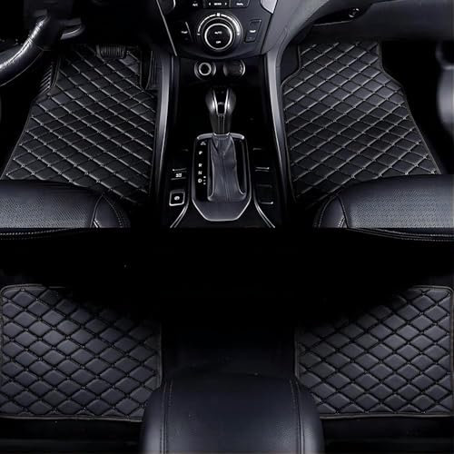 Auto Fußmatten für Benz AMG GT 2019-2024,Abriebfest Rutsch Matten Wasserdicht Antirutschmatten Schmutzbeständig Teppiche Schmutzmatte Bodenmatte Innen Zubehör,Black