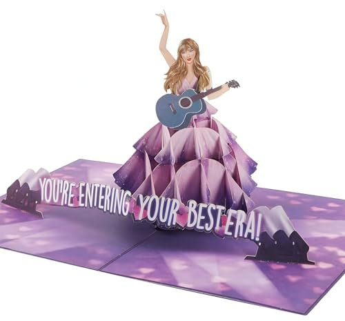 dadeerhe Pop Up Karte Sängerin, Pop Up Karte Geburtstag, 3D Grußkarte, Ein Durchdachtes Geschenk für Familie und Freunde, Die Musik lieben