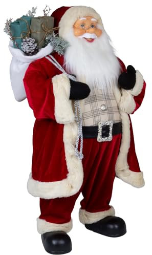 Christmas Paradise stehender Weihnachtsmann Sigurd rot Dekofigur XL (80cm)
