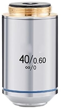 TYZK Zubehör für Mikroskope Objektiv PL-L 2,5 x 5 x 10 x 20 x 40 x 50 x 60 x 80 x 100 x Arbeitsabstand Ong 20,2 mm RMS Haltbarkeit und zuverlässige Leistung (40x)