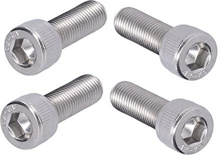 M10X1 25 Schraube M10 1,25 4 Uds Tornillo Hexagonal Tornillo de Cabeza Hueca Acero Inoxidable A2 1,25 Mm Hardware de Sujeción de Paso Fino (M10*30)