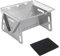 NiCola Camping Fire Pit, Collapsible Outdoor Fire Pit with Carrying Bag for Outdoor Barbecues, Picnics, Campfires, Patio, Garden with Top Grill