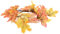 Yardenfun Rustikale Ahorn Blätter Kranz Bogen Stil Kranz Herbst Kranz Schmuck