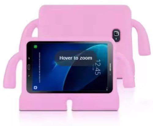 Funda Goma EVA [ Funda para Samsung Galaxy TabGalaxyS10+ S9 FE+ /S9+ /S8+ S7 FE /S7+ 12.4 Pulgadas] Antigolpe Tablet Protección Silicona Reforzada | Rosa| a Prueba de Golpes Resistente para niños.