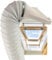 TRONICXL Fensterdurchführung 100mm Klimaanlage Grow Trockner Dachfenster Kippfenster Fensteradapter für kompatibel mit VELUX ROTO (Abluftdüse + 3m Schlauch + 2 Schlauchschellen)