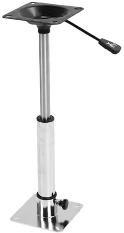 Oreilet Bootssitz-Sockelmontagesatz, Höhenverstellbar 15,75-19,69 Zoll Marine-Sockelplatte und -Halterung, Bootssitze Sockel für Drehbare Bootsstühle, Angeln, Ponton, Bass