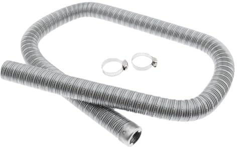 Ferizzia Tubo di Scarico Dell'auto, 100cm x 24mm Tubo del Riscaldatore Dell'aria, Scarico per Auto in Acciaio Inox, per Maggior Parte dei Riscaldatori da Diesel ad Aria per Auto