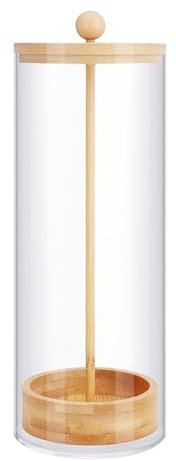 Glass Straw Dispenser - Drinking Straw Dispenser Holder Container | Drinking Straw Organizer | Straw Holder with Lid | Vintage Container Holder Waterproof Versatile Counter Dispenser with Lid for Co