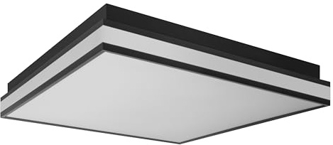 Osram SMART+ Matter Magnet LED Deckenleuchte 450x450mm TW | SMART+ MATTER Magnet, Indoor Wall Lighting, Schwarz, 30000 h, 1-Pack
