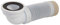 Plumbob 654381 Angled Flexible Pan Connector, White