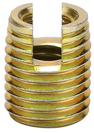 20Pcs 302 Kohlenstoffstahl, Befestigungskomponenten Sonstige Befestigungen selbstschneidende Gewindeeinsatzschraube Reparatursatz(Inner M6*1.0 Outer M9*1.0)