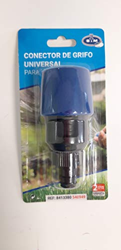S&M Universal-Wasserhahn-Adapter für Schlauch, Schwarz/Blau