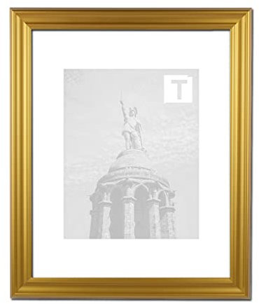 Farina für Großformate, Eleganter, Edler MDF Bilderrahmen im Barock Stil in Gold mit 2mm klarem Kunststoffglas, Bildmaß: 101 x 153 cm